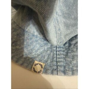 Zara Women's Stay Great Denim Bucket Hat Light Washed Blue OS